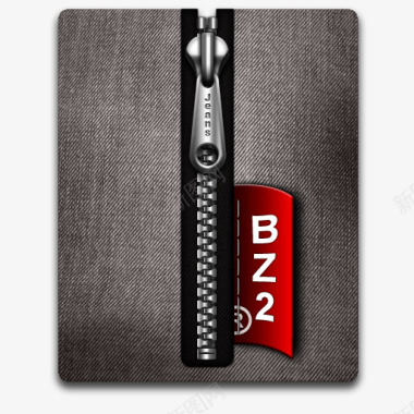 BZ2牛仔裤银色拉链图标品牌衍生品图标