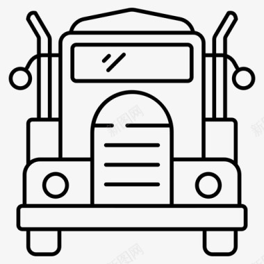 重型卡车重型重型设备图标