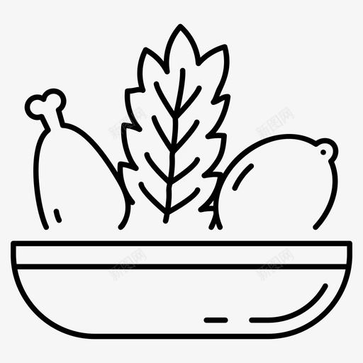 有机食品食品篮食品箱svg_新图网 https://ixintu.com 食品 有机 健康食品 饮料 线图 图标