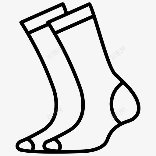 袜子彩色袜子脚保护svg_新图网 https://ixintu.com 袜子 彩色 保护 鞋下 衣服 配件 集合 合线 向量 图标