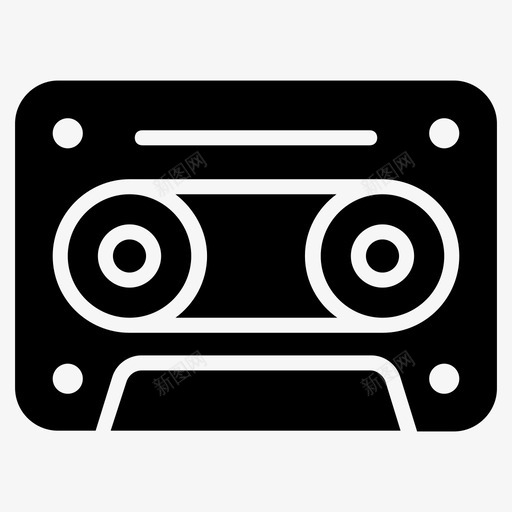 盒式磁带音频设备磁带svg_新图网 https://ixintu.com 磁带 盒式 音频 设备 复古 音乐 多媒体 字形 图标