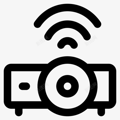 投影机wifi连接会议办公室svg_新图网 https://ixintu.com 投影机 wifi 连接 会议 办公室 演示 研讨会 线路