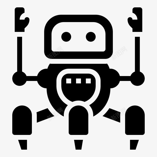 机器人科学147字形svg_新图网 https://ixintu.com 机器人 科学 字形
