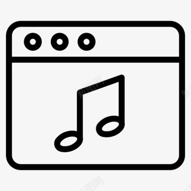 音乐页音频浏览器图标