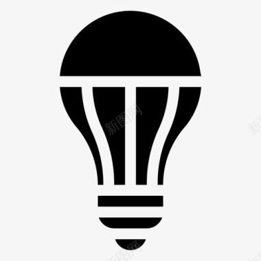 led灯灯泡生态图标