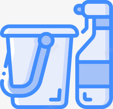清洁卫生4蓝色图标