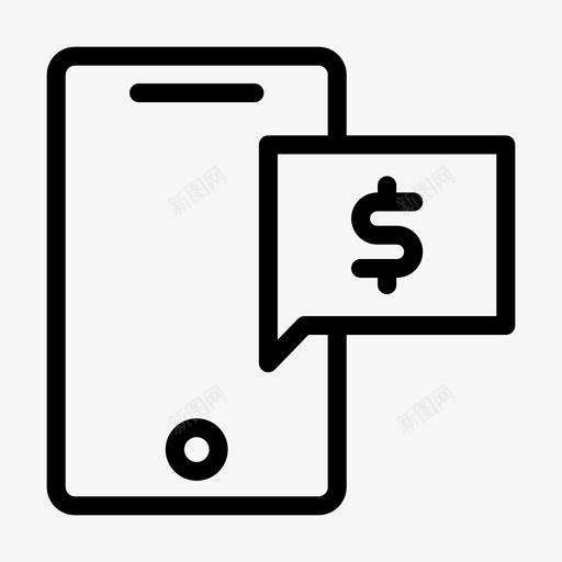 在线美元支付移动电话支付svg_新图网 https://ixintu.com 支付 在线 美元 移动电话