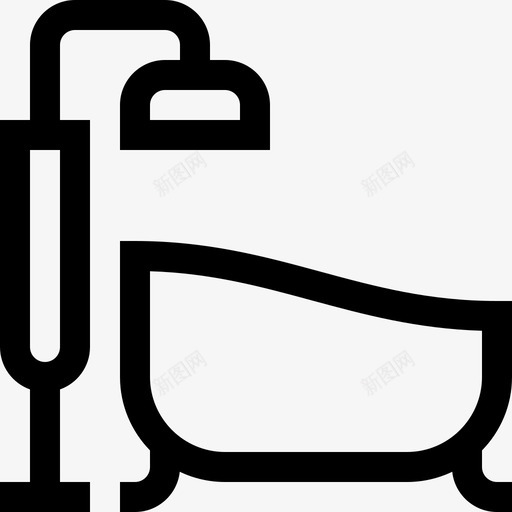 浴缸卫生常规38线性svg_新图网 https://ixintu.com 浴缸 卫生 常规 线性