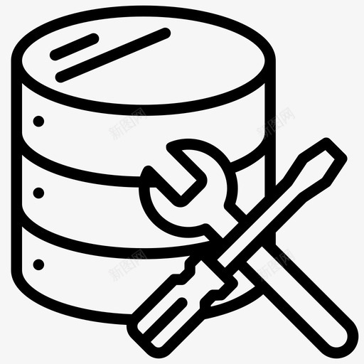 数据库维护托管线svg_新图网 https://ixintu.com 数据库 维护 托管 管线