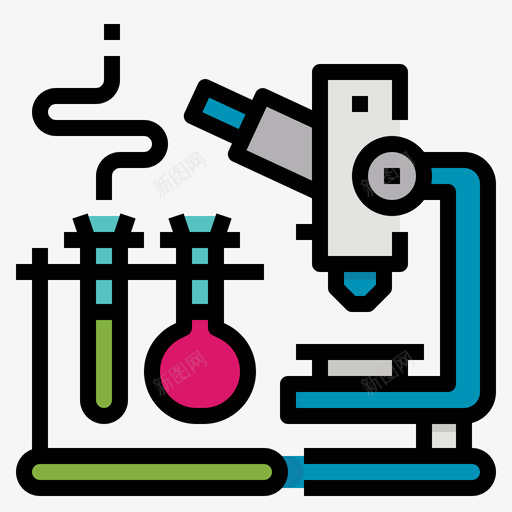 实验室流行病线性颜色svg_新图网 https://ixintu.com 实验室 流行病 线性 颜色