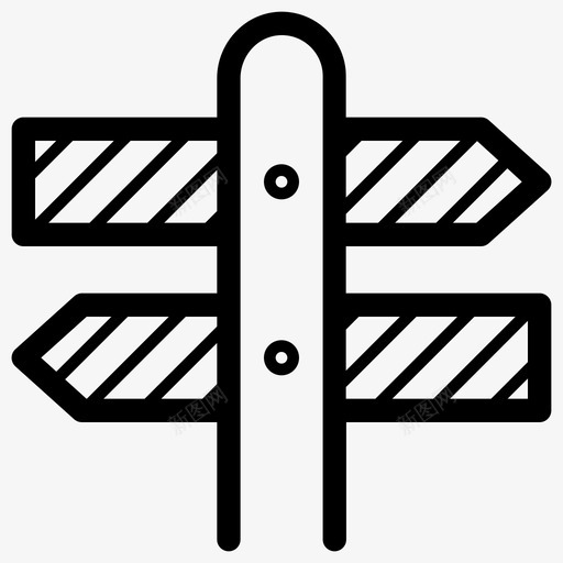 标牌箭头道路svg_新图网 https://ixintu.com 标牌 箭头 道路 木制