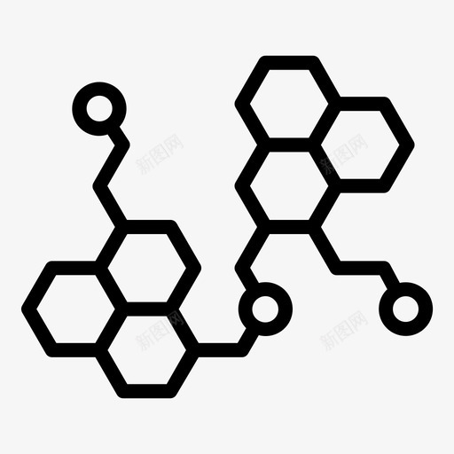 网络与科学生物学分子svg_新图网 https://ixintu.com 网络 科学 生物学 分子 兴奋剂 图标 大纲