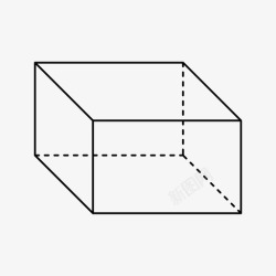 侧面长方长方体三维立方体高清图片