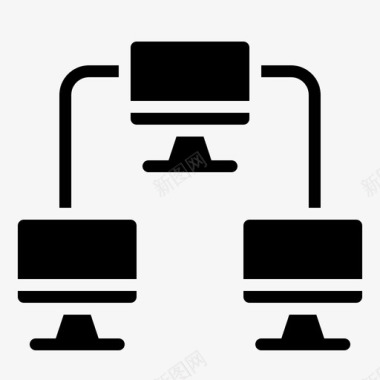 计算机网络连接互联网图标