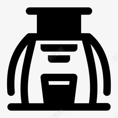 手动冲泡饮料咖啡图标
