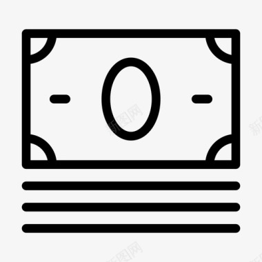 美元现金金融货币图标