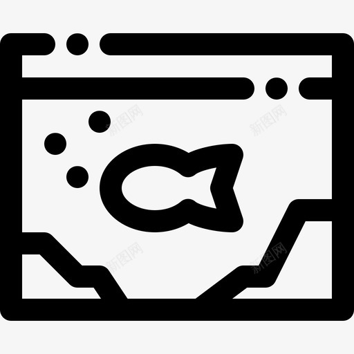 水族馆装饰鱼svg_新图网 https://ixintu.com 水族馆 装饰 水箱 家用电器