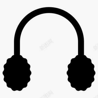 耳罩护耳器耳塞图标