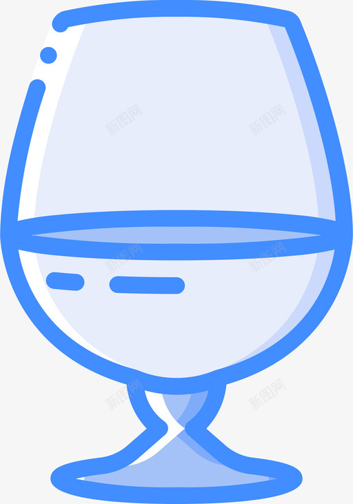 鸡尾酒混合器1蓝色svg_新图网 https://ixintu.com 鸡尾酒 混合器 蓝色