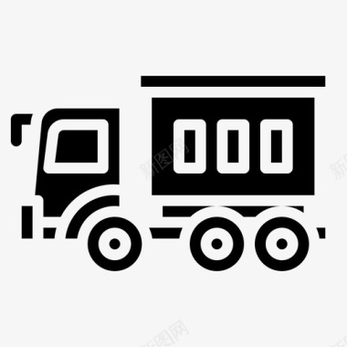 卡车运输215字形图标