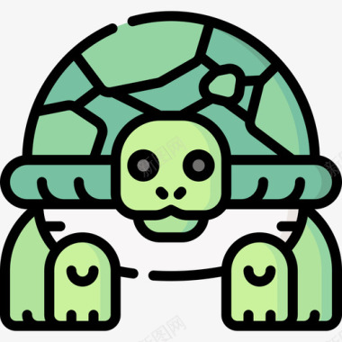 海龟宠物66线形颜色图标