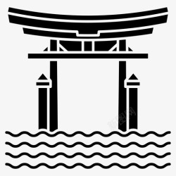 日本的门都灵门它的九岛神社日本地标高清图片