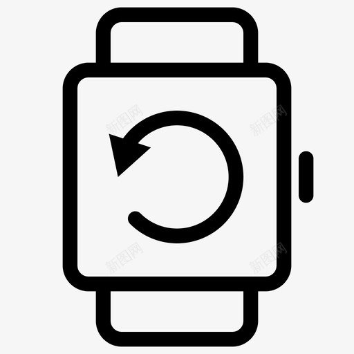 方形智能手表设备数字svg_新图网 https://ixintu.com 智能 手表 方形 设备 数字 功能 刷新