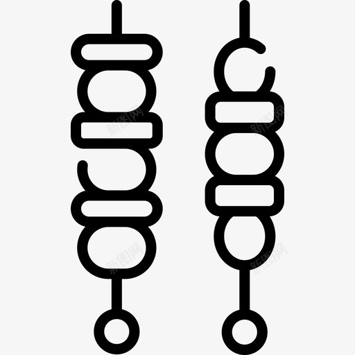 烤肉串烤肉58直系svg_新图网 https://ixintu.com 烤肉 直系