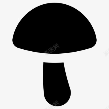 蘑菇牛肝菌真菌图标
