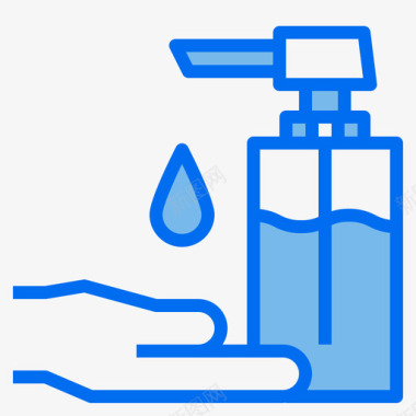 肥皂医疗保健29蓝色图标