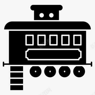 火车引擎旧火车蒸汽机图标