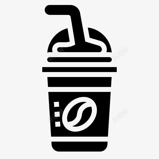 冰浓咖啡咖啡杯子svg_新图网 https://ixintu.com 咖啡 冰浓 杯子 饮料 beverageglyph2