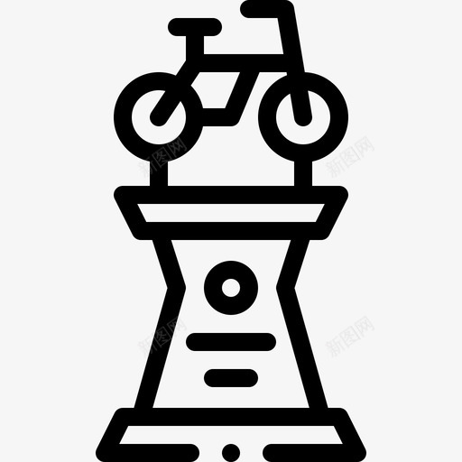 奖杯自行车赛15直线型svg_新图网 https://ixintu.com 奖杯 自行车赛 直线 线型