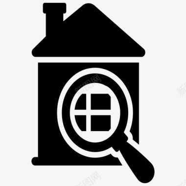 房屋检查房屋选择房地产搜索图标