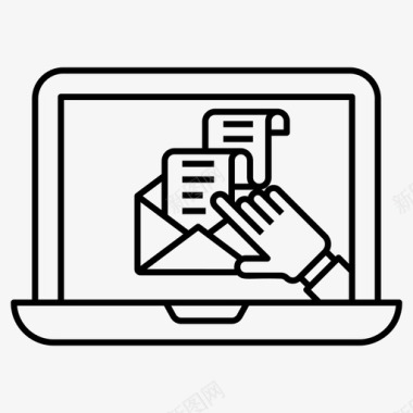 电子邮件订阅通信电子邮件图标