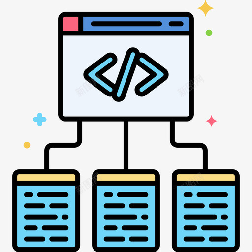 框架计算机编程线颜色svg_新图网 https://ixintu.com 框架 计算机 编程 颜色