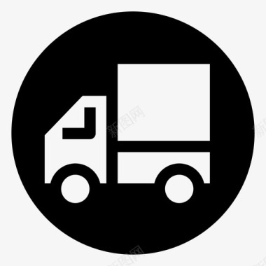基本货车运输货车运输1减去电子商务图标