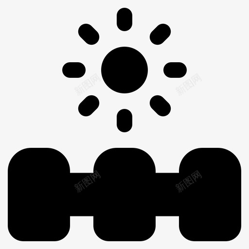 花园和太阳农业植物svg_新图网 https://ixintu.com 花园 太阳 植物 农业 自然 固体