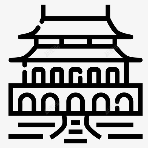 紫禁城建筑中国svg_新图网 https://ixintu.com 紫禁城 建筑 中国 地标 纪念碑 旅游 世界 古迹 概述