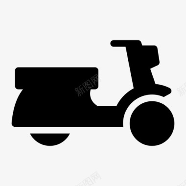 滑板车自行车汽车图标