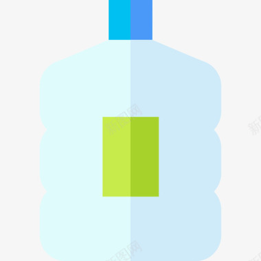 水瓶塑料制品9扁平图标