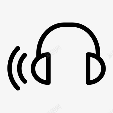 耳机音频音乐图标