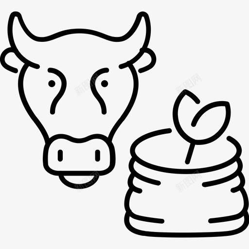 奶牛复合物农业svg_新图网 https://ixintu.com 农业 奶牛 复合 合物 饲料 肉类 商业