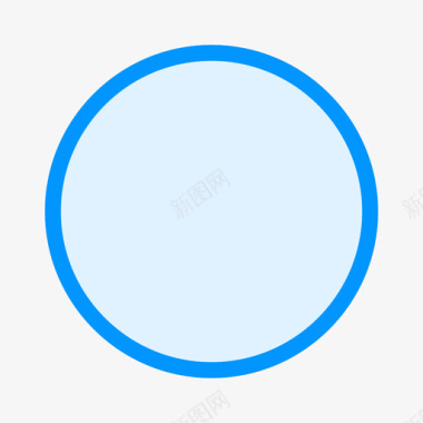 形状椭圆形蓝图标