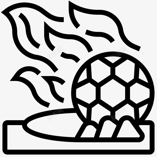 足球足球元素2线性svg_新图网 https://ixintu.com 足球 元素 线性