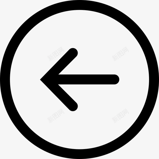 arrowleftcirclesvg_新图网 https://ixintu.com arrowleftcircle