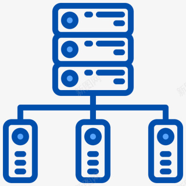 托管网络托管85蓝色图标
