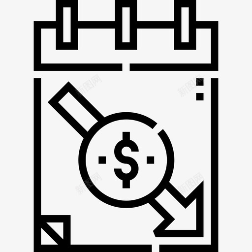 日历破产11线性svg_新图网 https://ixintu.com 日历 破产 线性