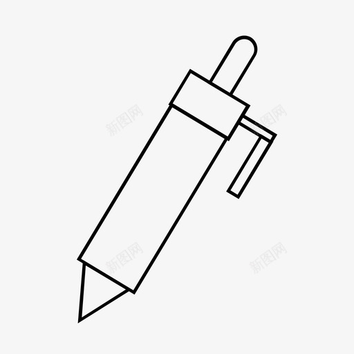 自动铅笔svg_新图网 https://ixintu.com 自动 铅笔 单色 线性