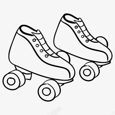 溜冰鞋鞋类鞋图标
